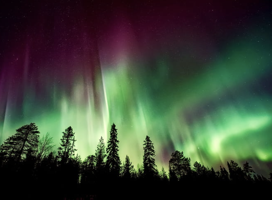 Geomagnetic Storm Pushes Northern Lights Southward